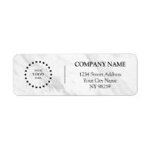 Business Logo Custom Return Address Label (Voorkant)