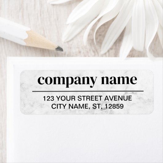 Business Logo Custom Return Address Label (Insitu)