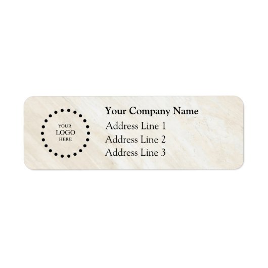 Business Logo Custom Return Address Label (Voorkant)