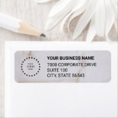 Business Logo Custom Return Address Label (Insitu)