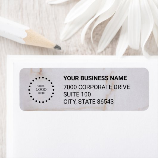 Business Logo Custom Return Address Label (Insitu)