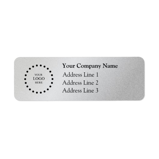 Business Logo Custom Return Address Label (Voorkant)
