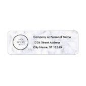 Business Logo Custom Return Address Label (Voorkant)