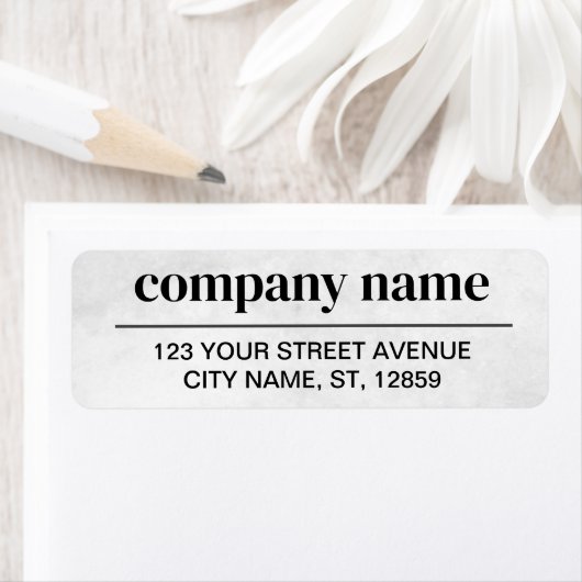Business Logo Custom Return Address Label (Insitu)
