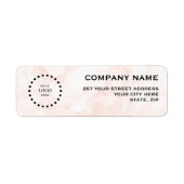Business Logo Custom Return Address Label (Voorkant)
