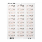 Business Logo Custom Return Address Label (Full Sheet)