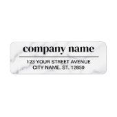 Business Logo Custom Return Address Label (Voorkant)