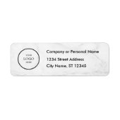 Business Logo Custom Return Address Label (Voorkant)