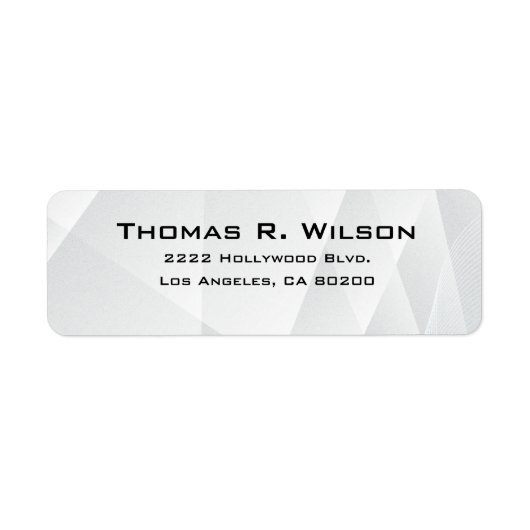 Business Logo Custom Return Address Label (Voorkant)