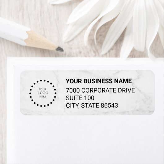 Business Logo Custom Return Address Label (Insitu)