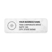 Business Logo Custom Return Address Label (Voorkant)
