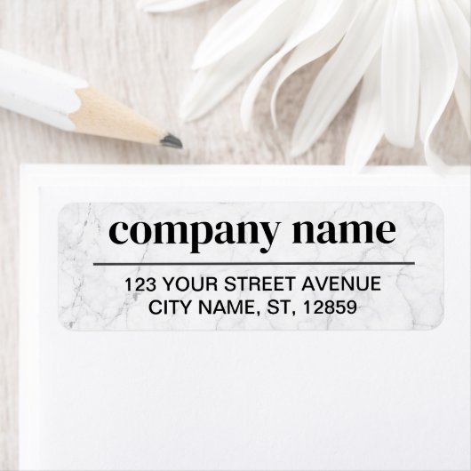 Business Logo Custom Return Address Label (Insitu)