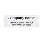 Business Logo Custom Return Address Label (Voorkant)