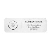 Business Logo Custom Return Address Label (Voorkant)