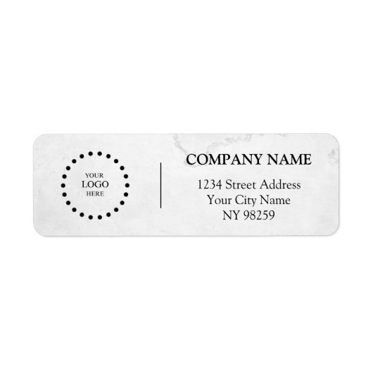 Business Logo Custom Return Address Label (Voorkant)