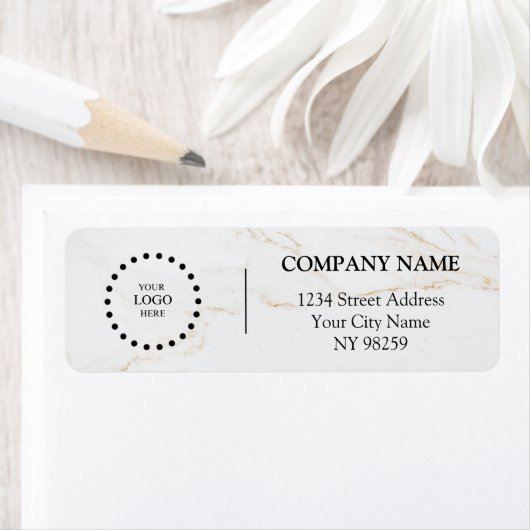 Business Logo Custom Return Address Label (Insitu)