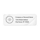 Business Logo Custom Return Address Label (Voorkant)