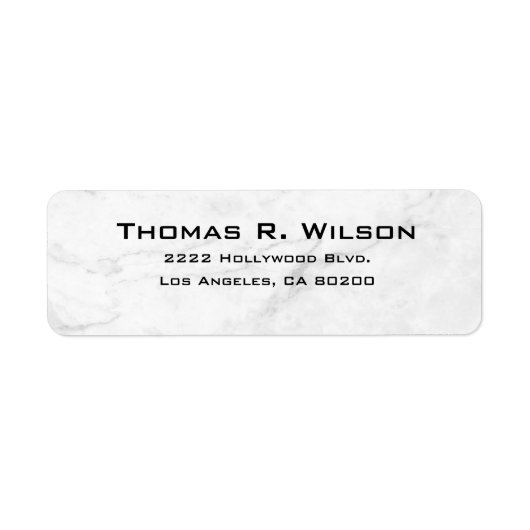 Business Logo Custom Return Address Label (Voorkant)