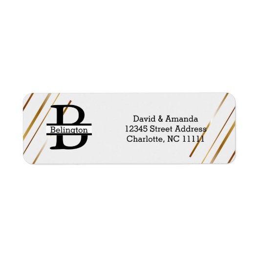 Business Logo Custom Return Address Label (Voorkant)