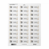 Business Logo Custom Return Address Label (Full Sheet)