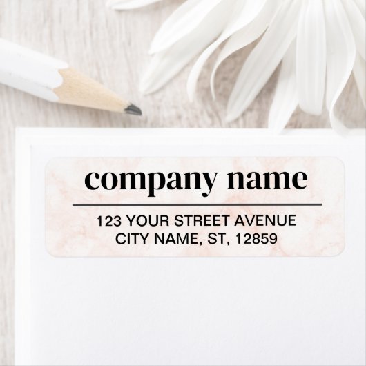 Business Logo Custom Return Address Label (Insitu)