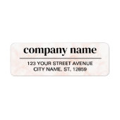 Business Logo Custom Return Address Label (Voorkant)