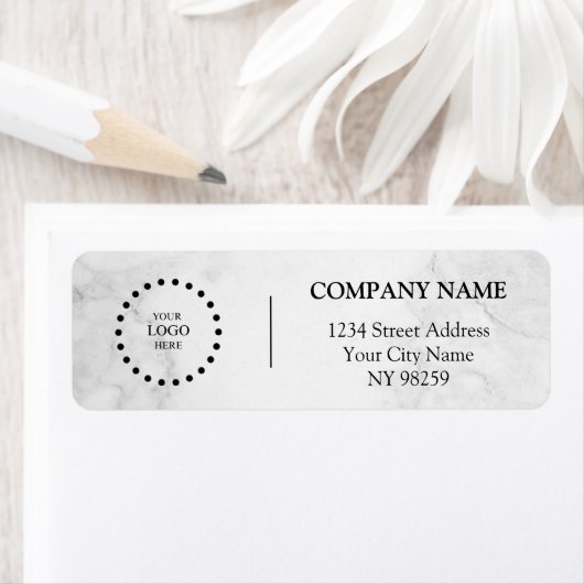 Business Logo Custom Return Address Label (Insitu)