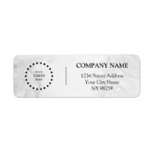 Business Logo Custom Return Address Label (Voorkant)