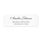 Business Logo Custom Return Address Label (Voorkant)