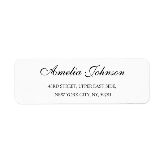 Business Logo Custom Return Address Label (Voorkant)