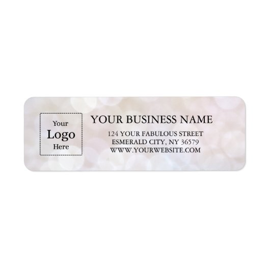 Business Logo Custom Return Address Label (Voorkant)