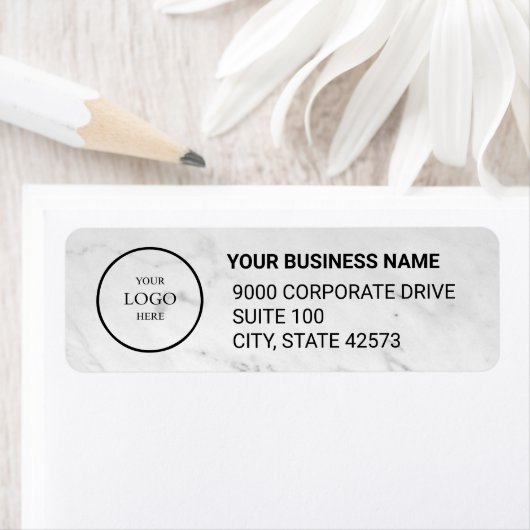 Business Logo Custom Return Address Label (Insitu)