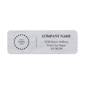 Business Logo Custom Return Address Label (Voorkant)