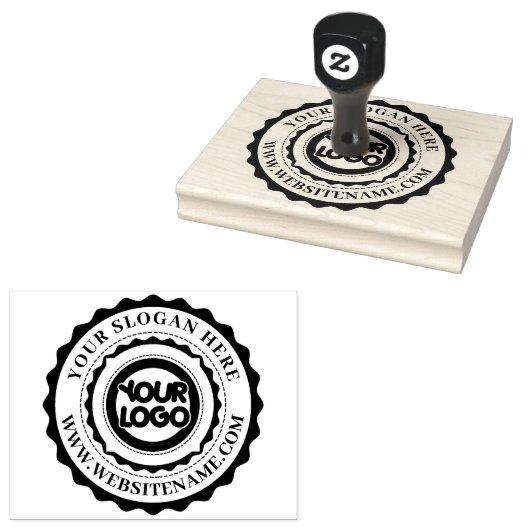 Business Logo Custom Rubber Stempel (Gestempeld)