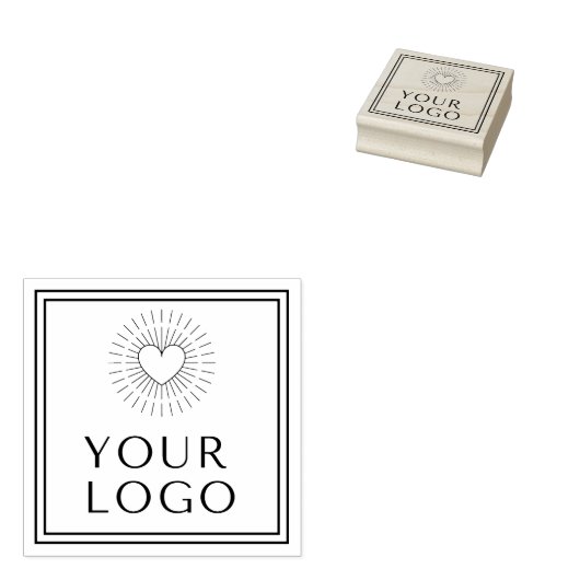 Business Logo Custom Rubber Stempel (Gestempeld)