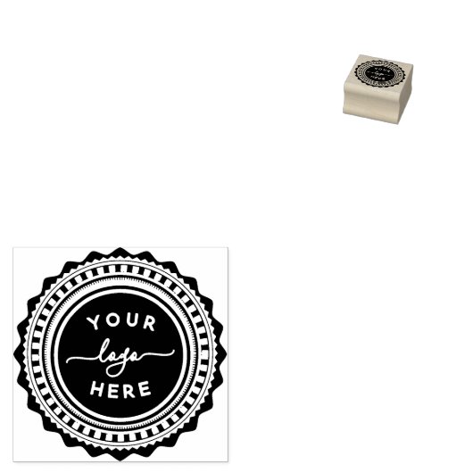 Business Logo Custom Rubber Stempel (Gestempeld)