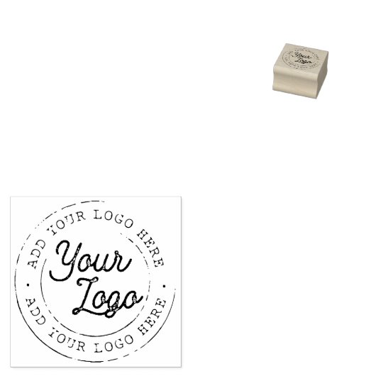 Business Logo Custom Rubberstempel (Gestempeld)