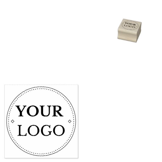 Business Logo Custom Rubberstempel (Gestempeld)