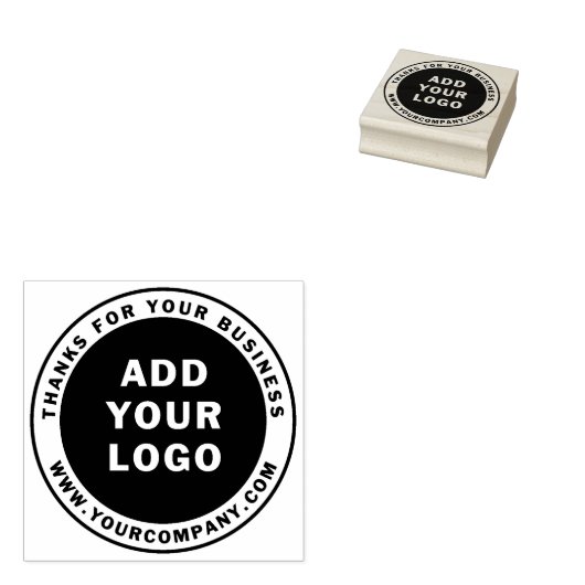 Business Logo Custom Rubberstempel (Gestempeld)