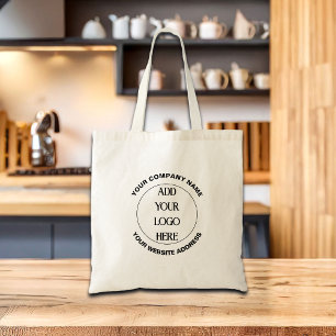 Business Logo Custom Tote Bag