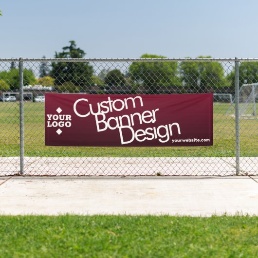 Business Logo Custom Vinyl Long Banner (Insitu)