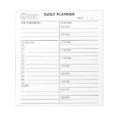 Business Logo Dagelijks plan Scheur-weg te doen ch Notitieblok (Voorkant)