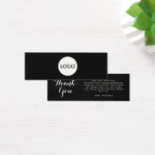 Business logo dank u invoegen kaart (Bureau)