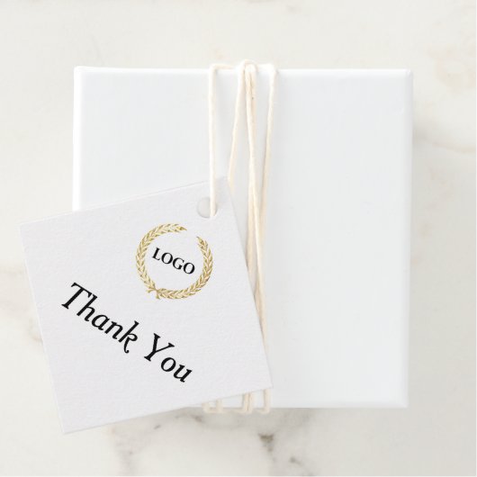 Business Logo Diamond Dank u dat u Labels ophangt (In situ)