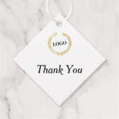 Business Logo Diamond Dank u dat u Labels ophangt (Voorkant)