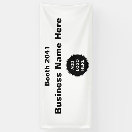 Business Logo Editable Trade Show Banner (Verticaal)