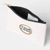 Business Logo Eenvoudig Elegant Modern Blush Pink Etui (Open)