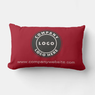 Business Logo Eenvoudige Bedrijfswebsite Aangepast Kussen