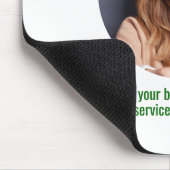 Business Logo Eenvoudige minimalistische groen en  Muismat (Hoek)