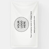 Business Logo Eenvoudige moderne promotiebanner Spandoek (Verticaal)